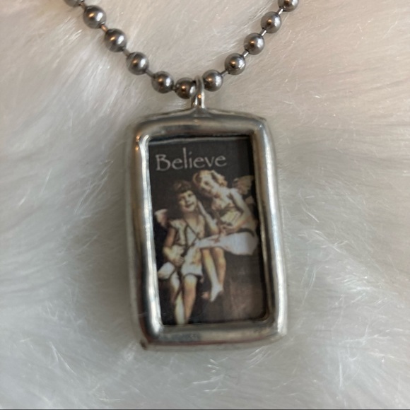 Miracle Angels Hand Made Sterling Silver Pendant Necklace - Picture 3 of 6